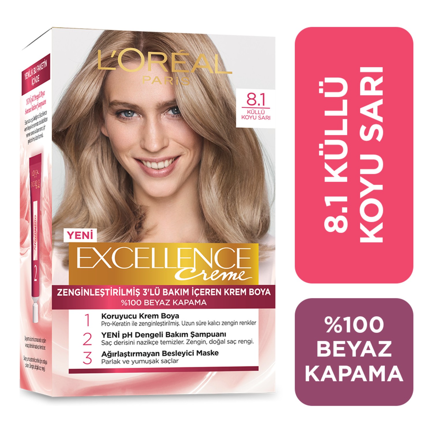 LOREAL EXCELLENCE (8.1) Küllü Koyu Sarı - Turkey Supplier